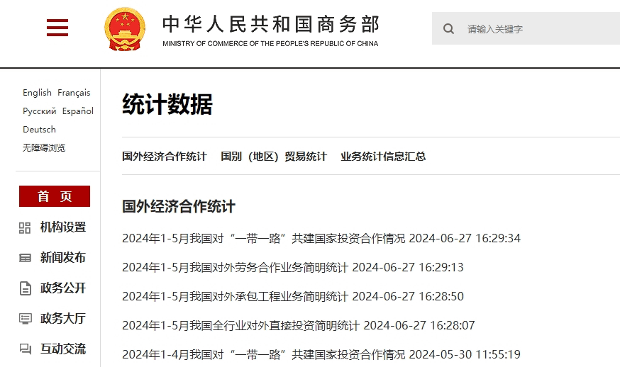 商务部统计数据 商务部统计数据